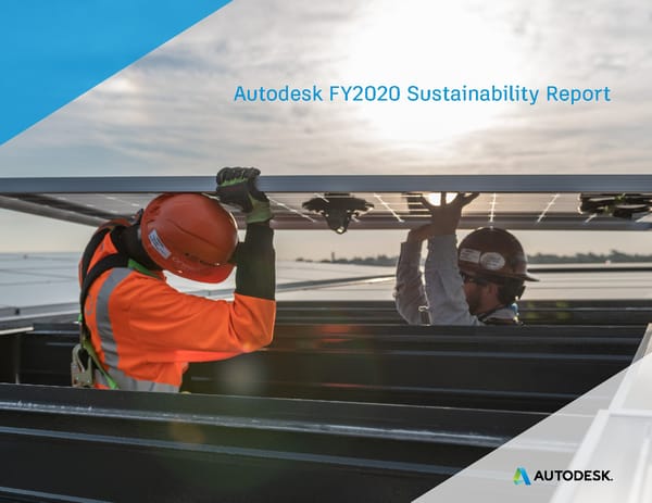 Sustainability report | Autodesk - Page 1